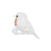 Equilibrium Robins Appear Silver Plated Sparkle Brooch