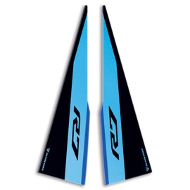 Resin Bike Motorcycle Stickers Compatible with Yamaha YZF R7 2021-2024 Icon Blue. Rear Tail Protection from Bumps and Scratches. Resin Stickers with 3D Effect Made in Italy