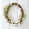 Ginger Ray Easter Door Wreath Foliage with Eggs, Brown