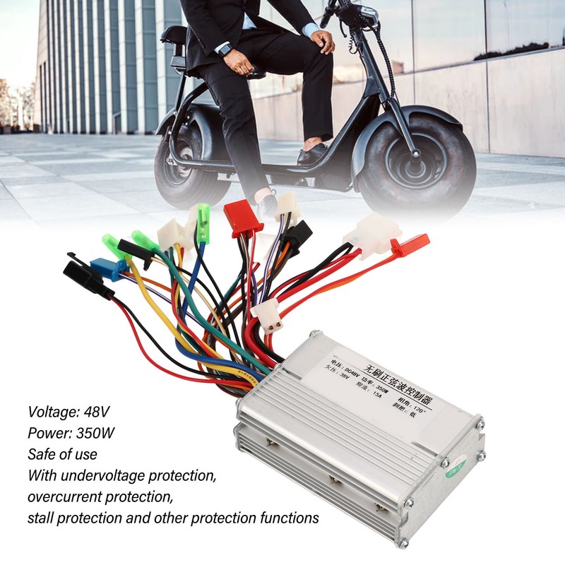 48V 350W Electric Bike Brushless Controller Aluminum Alloy Electric Scooter