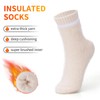 ICEIVY Thermal Slipper Socks, Thick Grip Hospital Socks Plush Slipper
