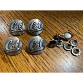 Enmon Lot of 4 California Berkeley Conchos With Rivets 3/4” Wide SMALL