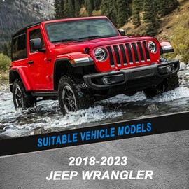 CJPPPZIW Windshield Wipers-16 Inch+16 Inch Replacement for 2018 2019 2020 2021 2022 2023 Jeep Wrangler Wiper Blades for My Car,Quality Front Red Windshield Wiper Blades(Set of 2)