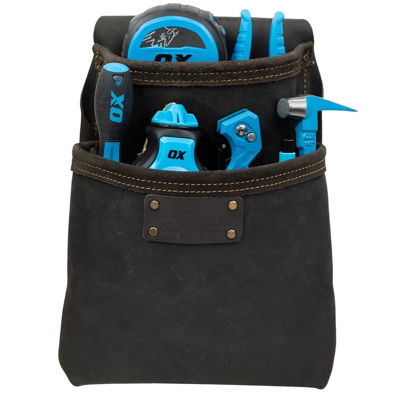 Pro 2 Pocket Nail Bag | Oil Tanned Leather