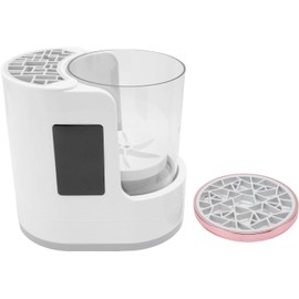 Dpofirs Limpiador de Brochas de Maquillaje Eléctrico de 850 RPM Secador Automático con Temporizador para Brochas Cosméticas