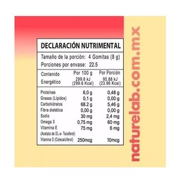 Naturelab Kids Omega 3 & Vitaminas 90 Gomitas Sabor Frutas