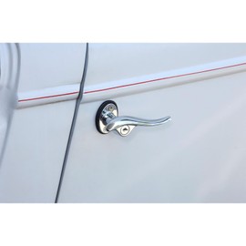Speedway Motors Outside Door Handle Kit Pair Chrome Steel Exterior Door Handles with Square Shafts and Hardware Compatible with 1932-34 Ford Car Coupe Sedan