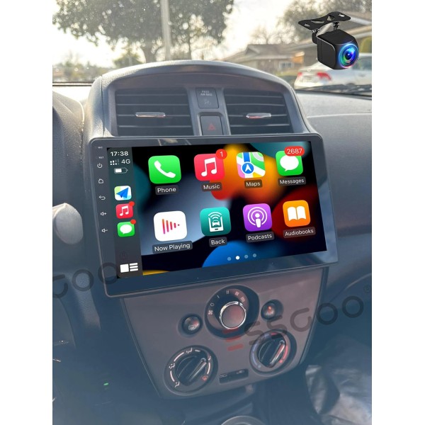 ESSGOO For Nissan Versa Sedan 2015-2019 Android 14.0 Car Stereo