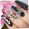 minkissy Elegant Gothic Press Nails 10 Pieces Handmade False Nails