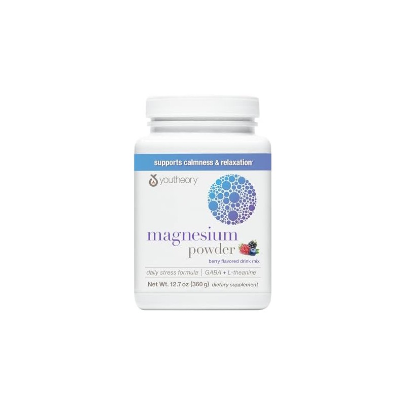 Youtheory Polvo de magnesio Relax Berry 12.7 oz
