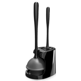 MR.SIGA MR.SIGA Toilet Plunger and Bowl Brush Combo for Bathroom Cleaning, Black, 1 Set
