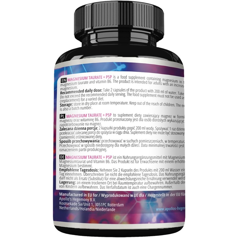 Magnesium Taurate + P-5-P 140 mg per portion - 200