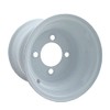 GTW White Steel Golf Cart Wheel | 10x8 | 3:5