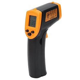 Non-Contact Object Infrared Thermometer Hw600 Integrated Digital LCD Temperature Laser Measuring Thermometer for Measuring the Object Surface (Yellow), Infrared and Thermometer