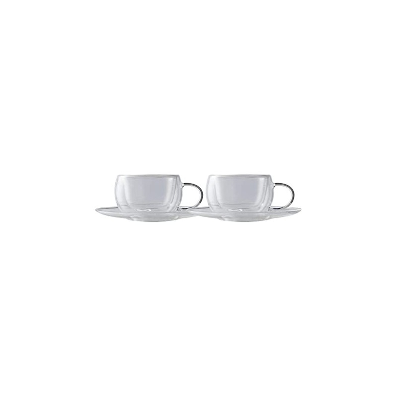 Maxwell & Williams Blend Double Wall Cup & Saucer 80ML