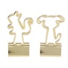 100Pcs Binder Clips Cute Animal Shaped Handle Sturdy Metal Multi