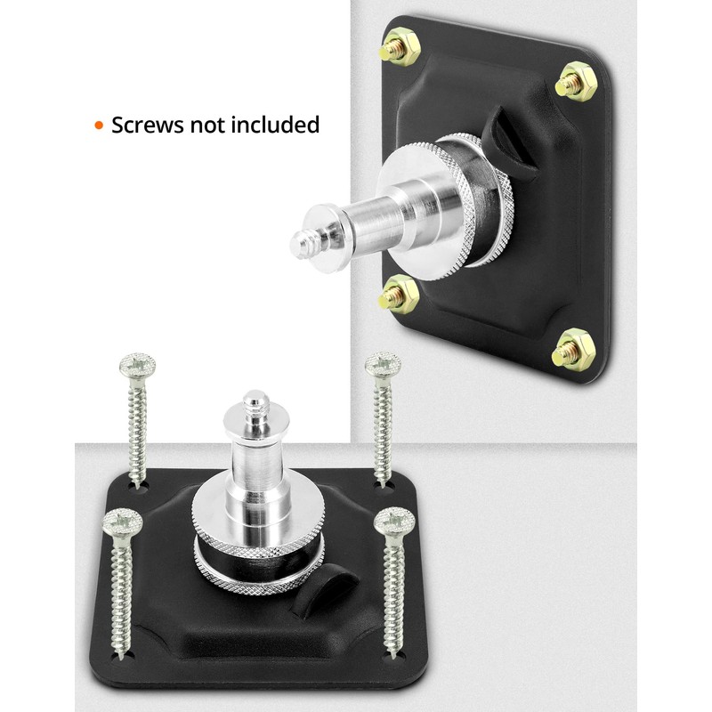 QWORK® Wall and Ceiling Mounting Bracket with Universal 1/4 Inch
