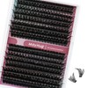 Mayhug Eyelash Extensions, 80D Individual Eyelashes, 320 Pieces, D Curl
