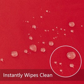 Obstal 210GSM Rectangle Red Tablecloth, Christmas Decorations Table Cloth Waterproof, Table Cover Protector for Holiday Party Use (Rio Red,60 x 144 Inch)