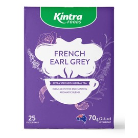 Kintra Foods English French Earl Grey 25 Herbal Teabags, 65 g