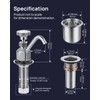 Sepaitek Commercial Dipper Well Faucet & Bowl Set, Brass Faucet