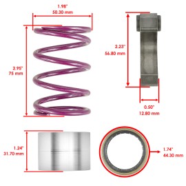 Caltric Complete Primary Drive Clutch Rebuild Kit For Polaris RZR XP 900 2012 2013