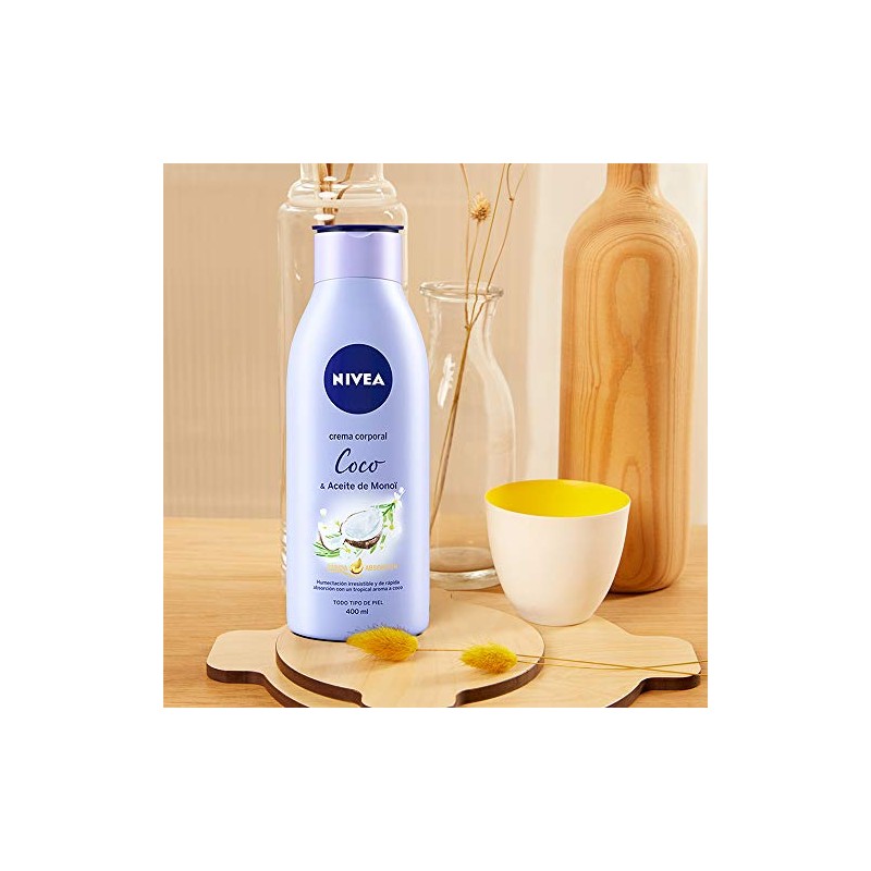 NIVEA Crema Corporal Humectante Senses Coco y Aceite de Monoi