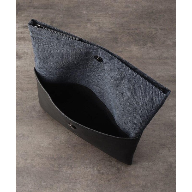 Takeokikuchi 93101330 Men's Clutch Bag, 2-Way Shoulder Clutch Bag, black