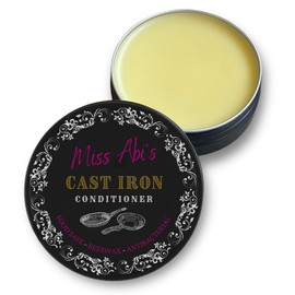 The Delighted Dragon Cast Iron Seasoning Oil, Miss Abi's Caste Iron Seasoning & Carbon Steel Seasoning Wax,100% Natural, Premium Quality