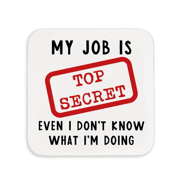 Manta Makes Work office gifts - joke coaster, funny secret
