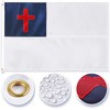Christian 5x8 Feet Flag - Embroidered 210D Nylon with Sewn
