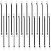 20 PCS Small Bungee Cords with Hooks, Black Adjustable Bungee