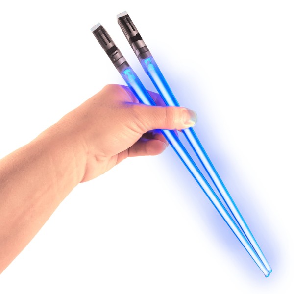 Chop Sabers Light Up LightSaber Chopsticks, Blue Pair