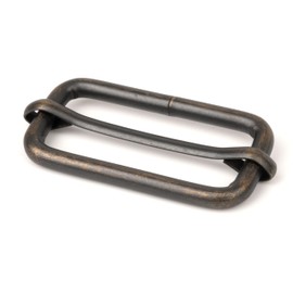 Country Brook Design - Aged Bronze Metal Sliding Bar Triglide Buckle (1 1/2 Inch, 25 Pack)