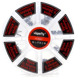 Vapefly Premade Clapton Coils Pre-made Clapton Coils (8 Types x 6: Total of 48 Coils)