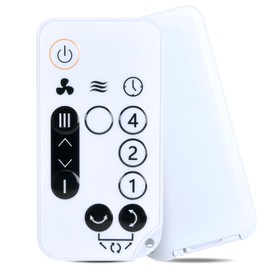TCNOUMT Table Fan Remote Control Suitible for Woozoo Silent & Portable Table Fan PCF-SC15T, White, fit for 5-Speed Globe Fan Remote Control