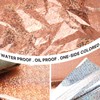 PartyWoo Foil Tablecloth, Rose Gold, Pack of 2 Iridescent Tablecloths