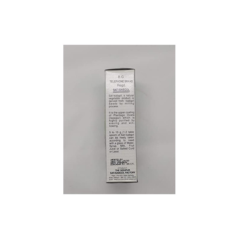 Pack of 1 - Telephone Brand Sat-Isabgol (Psyllium Husk) (100