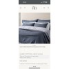 Restoration Hardware RH Restoration hardware ESMÉ COTTON-LINEN KING SHAM twilit