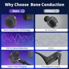 TANTUU Bone Conduction Headphones,Premium Open-Ear Wireless Bluetooth Sport Headphones with