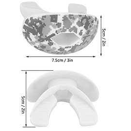 Keenso Estuche de Protector Bucal de 4 Colores, Protector de Dientes de Protector Bucal TPR de Grado Alimenticio para Deportes de Boxeo y Fútbol