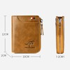 Mens RFID Blocking Leather Bifold Wallet Waterproof PU Leather with