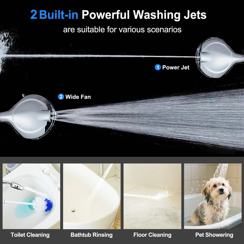 AISINYI® 5" Filtered Shower Head with Handheld, 10 Functions High