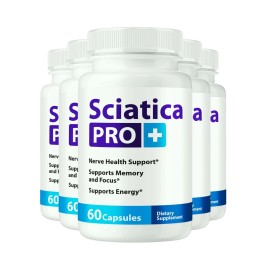 Sciatica 5-Pack Sciatica Pro Plus Capsules – Sciatica Pro+ Nerve Support - 300 Capsules