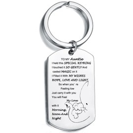 Keychain Gifts for Women Gifts Elephant Family Key Ring Gifts To My Sister Niece Mum Grandma Granddaughter Daughter Cousin Auntie Gifts (auntie)