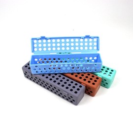 Dental Instrument Sterilizat Case Plastic Autoclavale Cassette Case Medical Surgical Instrument Disinfection Container Tray (Green)