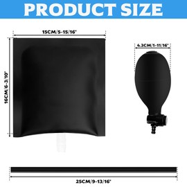 2 Pcs Air Wedge Pump Wedge Up Bag, Inflatable Lifting Cushion, Air Bags for Lifting Door Lifter Tool for Door Window Installation Car Repair(Black)