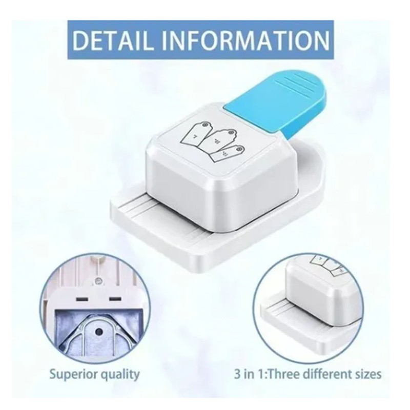 Round Label Punching Easy Operation Sturdy Plastic Alloy 3 Different