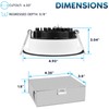 LUXRITE 4 Inch LED Recessed Ceiling Light with Junction Box,