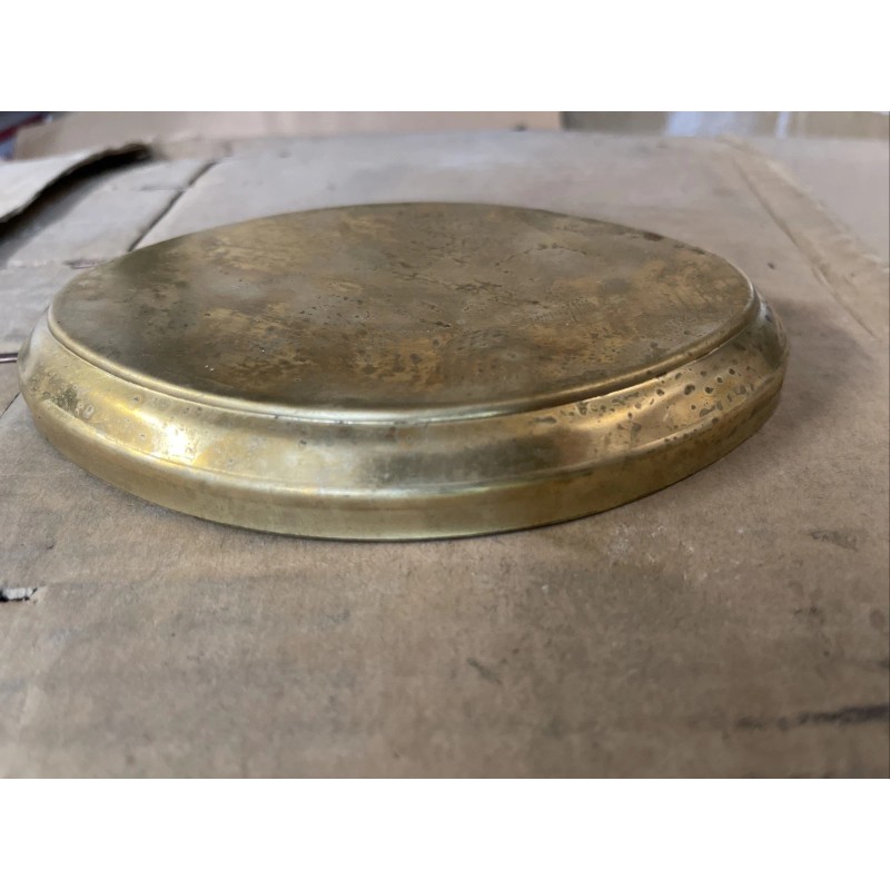 Lamp OVAL SOLID BRASS LAMP STAMPED BACKPLATE 6”LONG X 4